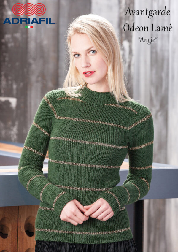 ADRIAFIL AVANTGARDE ODEON LAME' PULLOVER ANGIE