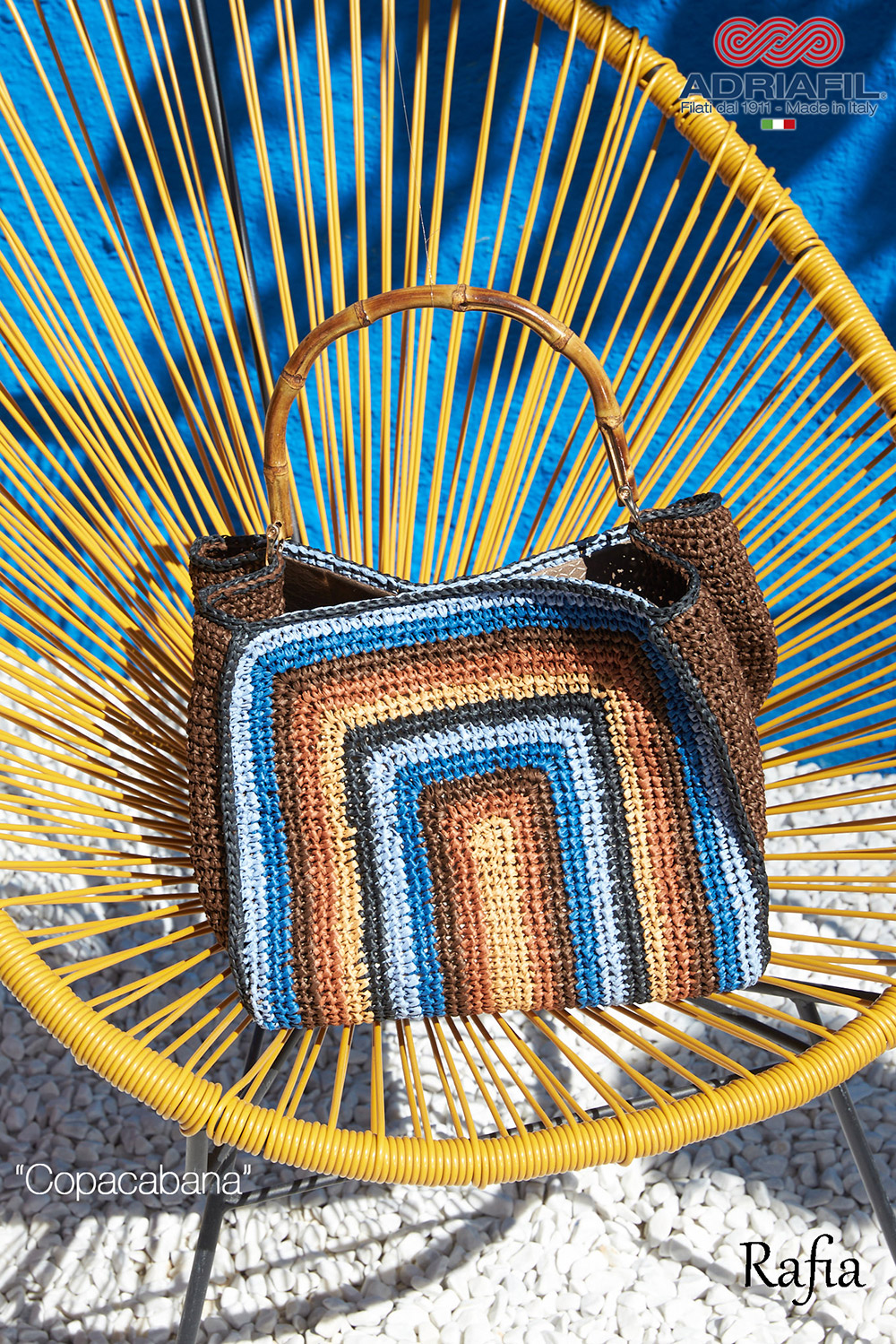 Adriafil_Rafia_mehrfarbige_Tasche_Copacabana